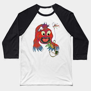 Gone Fishin Baseball T-Shirt